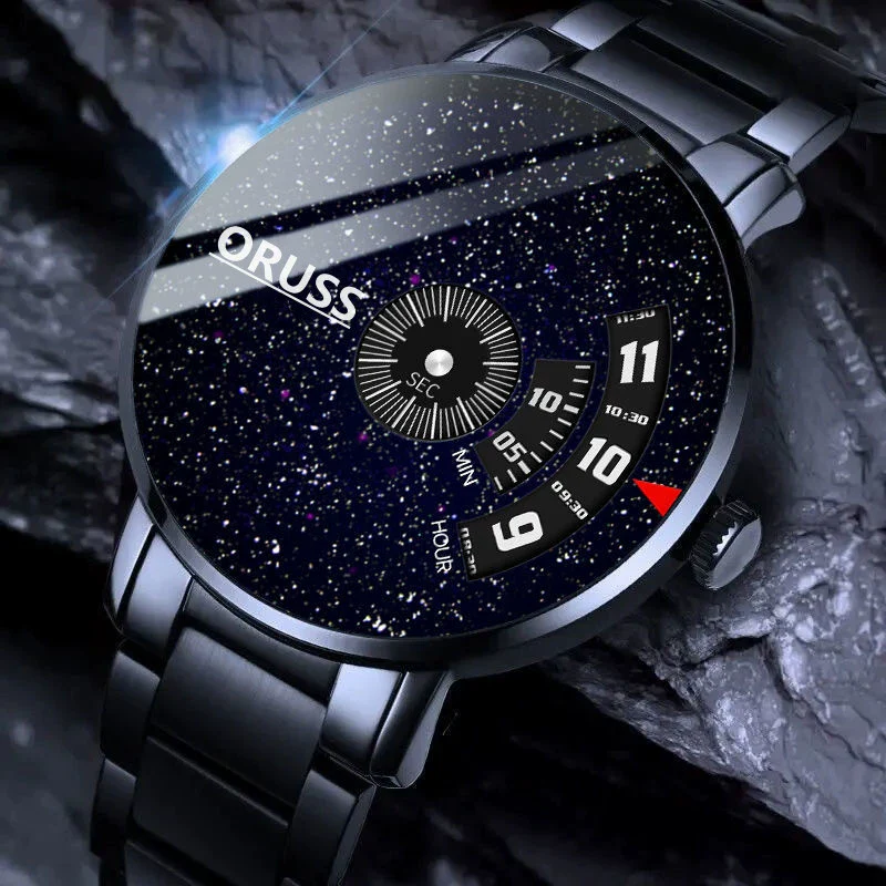 Men's Waterproof Watches Automatic Movement Leisure Style Round Dial Steel Case Mineral Strengthened Glass Mirror - Image 16