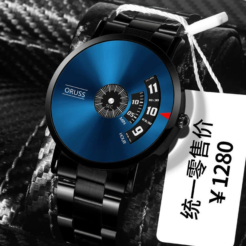 Men's Waterproof Watches Automatic Movement Leisure Style Round Dial Steel Case Mineral Strengthened Glass Mirror - Image 2