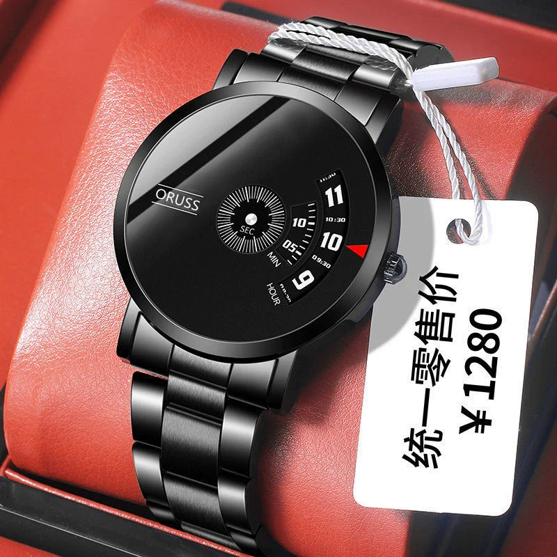Men's Waterproof Watches Automatic Movement Leisure Style Round Dial Steel Case Mineral Strengthened Glass Mirror - Image 4