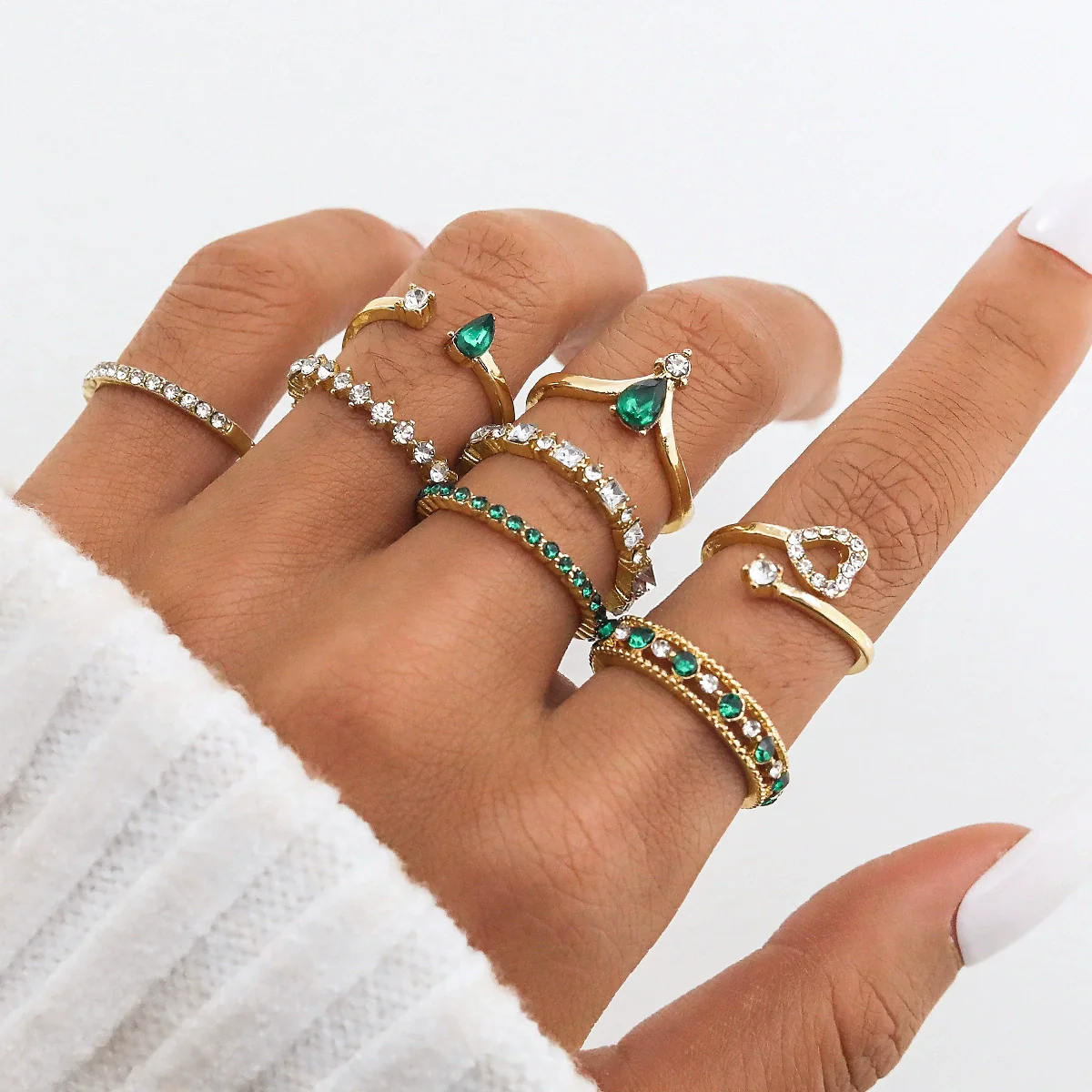 Metal Animal Butterfly Opening Stacked Joint Ring Electroplated Unisex - Image 6