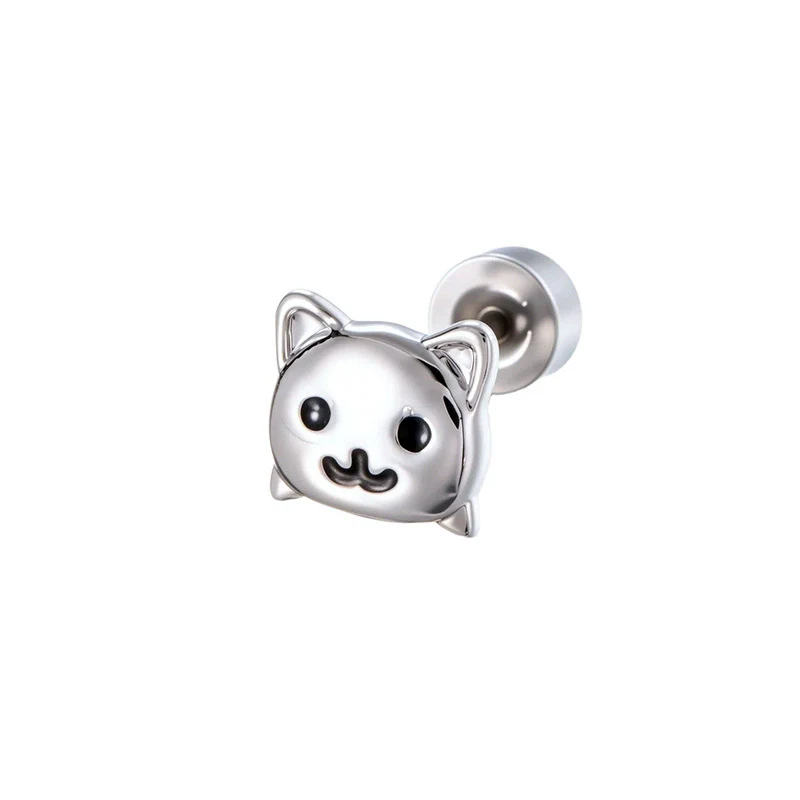 Metal Animal Zodiac Doubleheaded Screw Earrings For Cartilage Piercing Electroplated - Image 5
