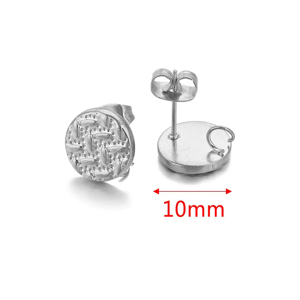 Metal Braided Threaded Round Ring Earring Accessories Gold Plated Handmade With Hirback Pattern - Image 18