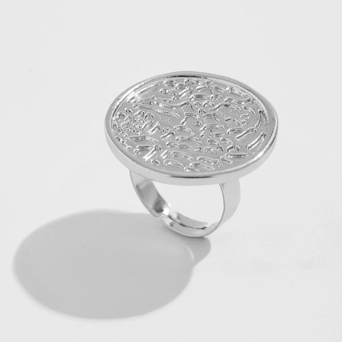 Metal Geometric Hollow Ring Electroplated For Women - Image 15