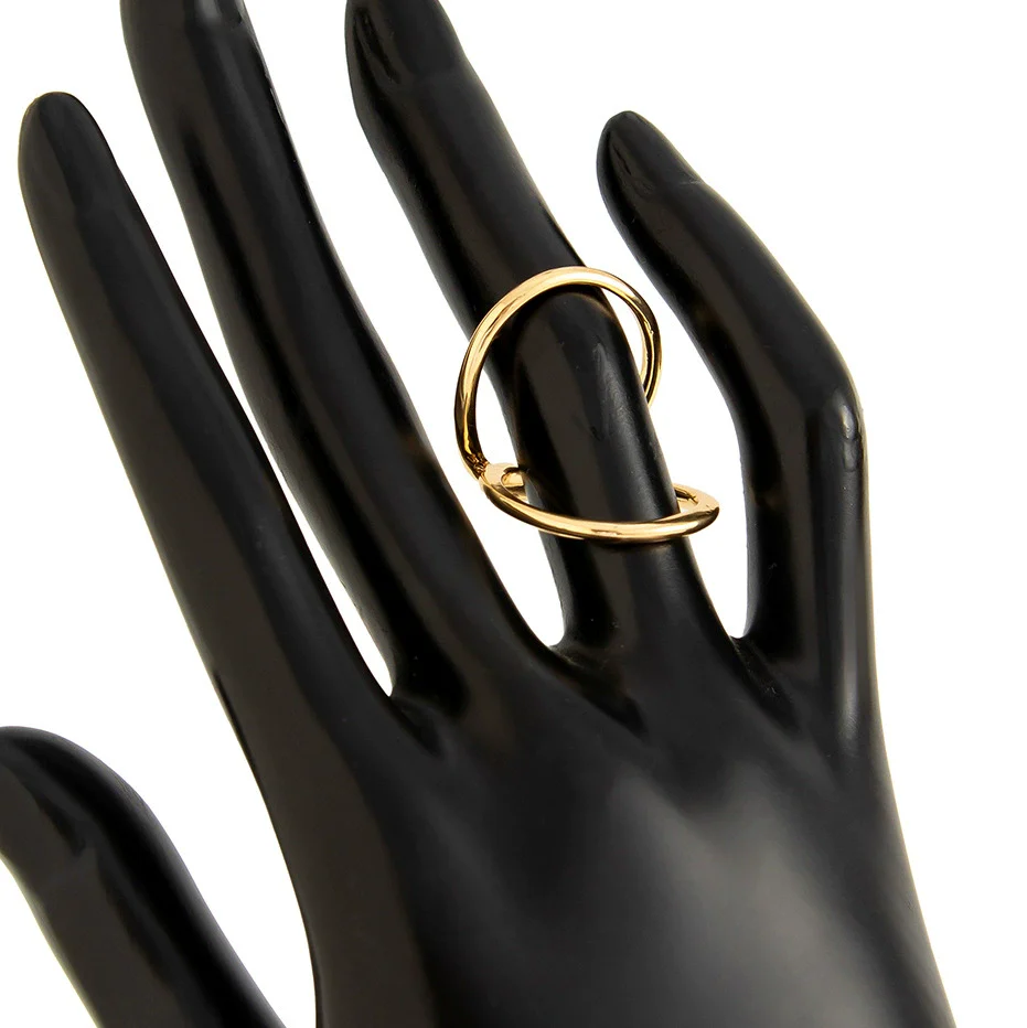 Metal Geometric Pleated Electroplated Bracelet For Women - Image 14