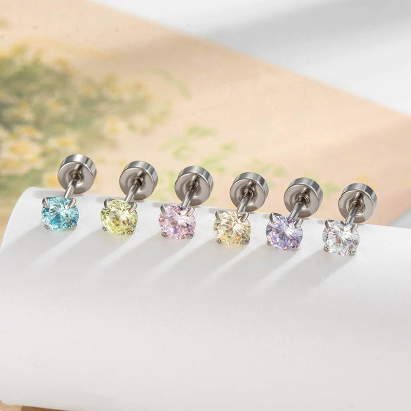 Metal Geometric Zircon Earrings With Eight Heart And Eight Arrows And Fashion Style - Image 3