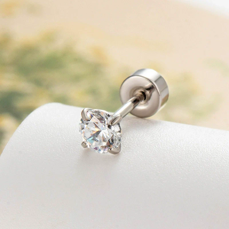 Metal Geometric Zircon Earrings With Eight Heart And Eight Arrows And Fashion Style - Image 4