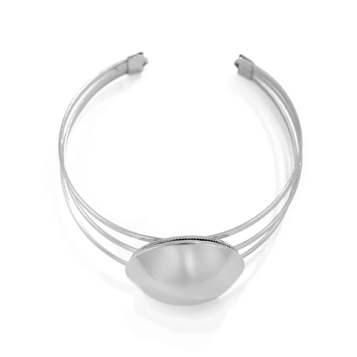 Metal Glow Geometric Open Bracelet For Female Iron Material With Electroplating - Image 5