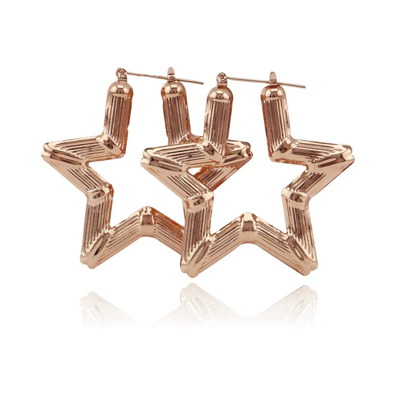 Metal Hoop Earrings Simple Geometric Style Electroplated Unisex Jewelry - Image 10