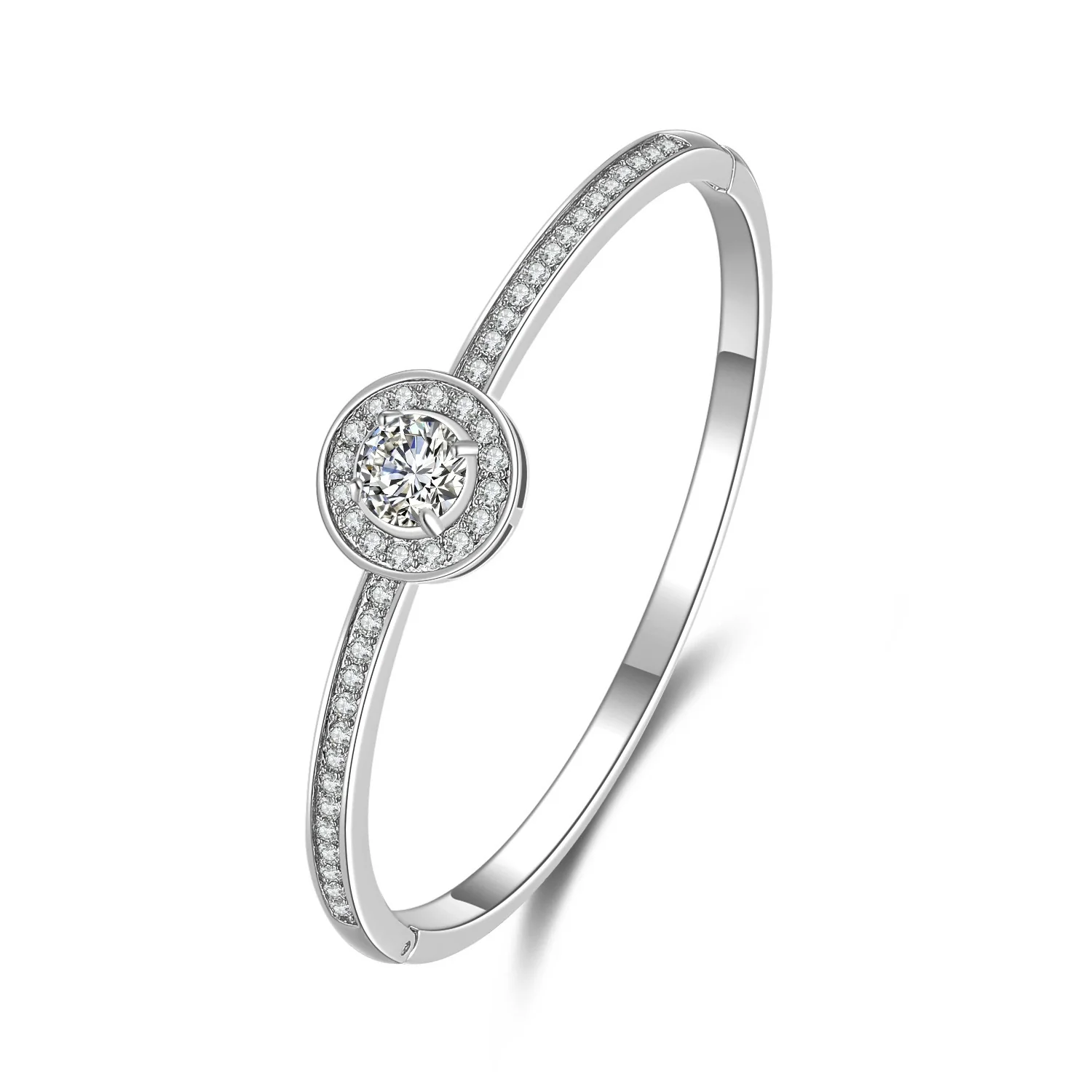 Metal Natural Style Diamond Gypsophila Round Women's Electroplated Bracelet - Image 2