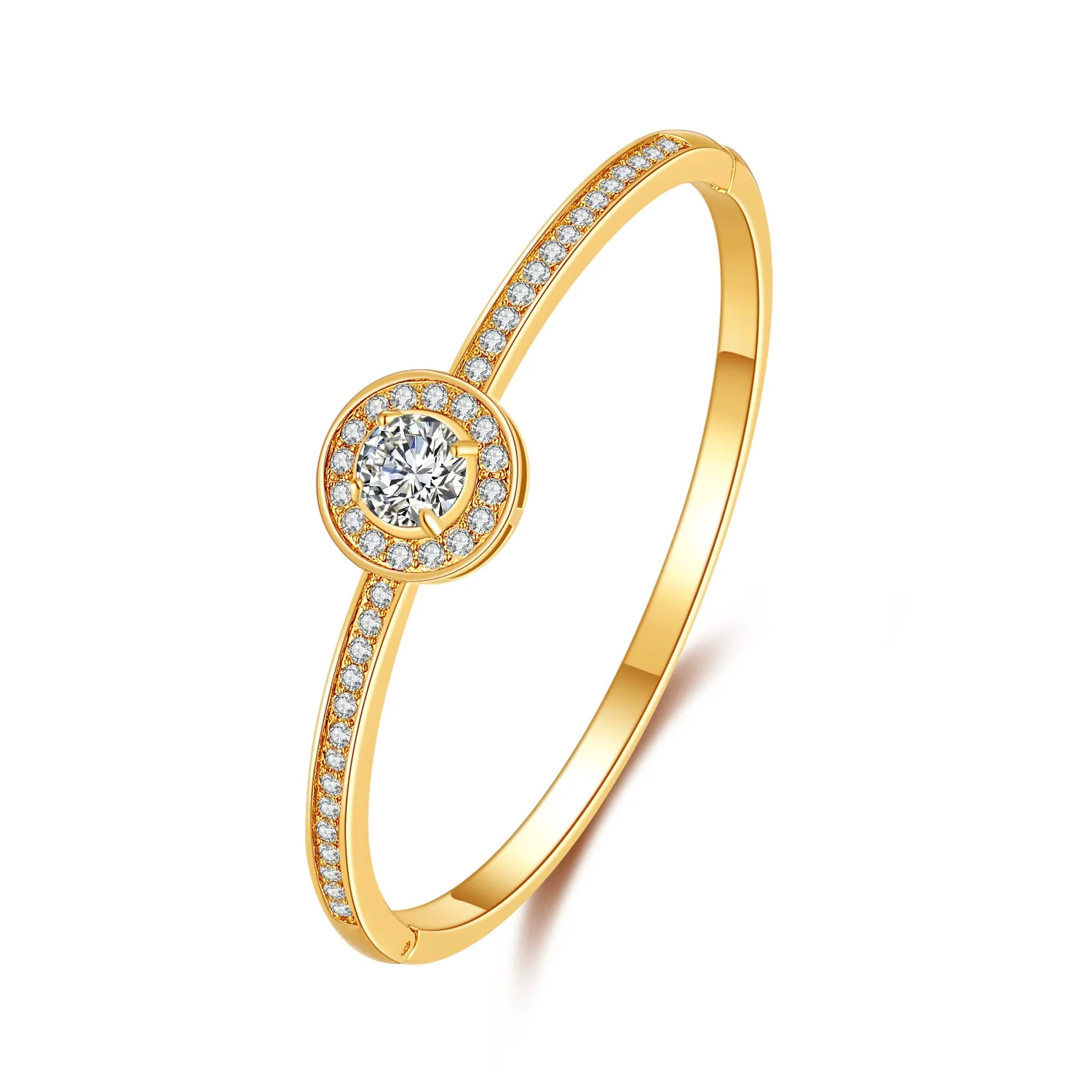 Metal Natural Style Diamond Gypsophila Round Women's Electroplated Bracelet - Image 6