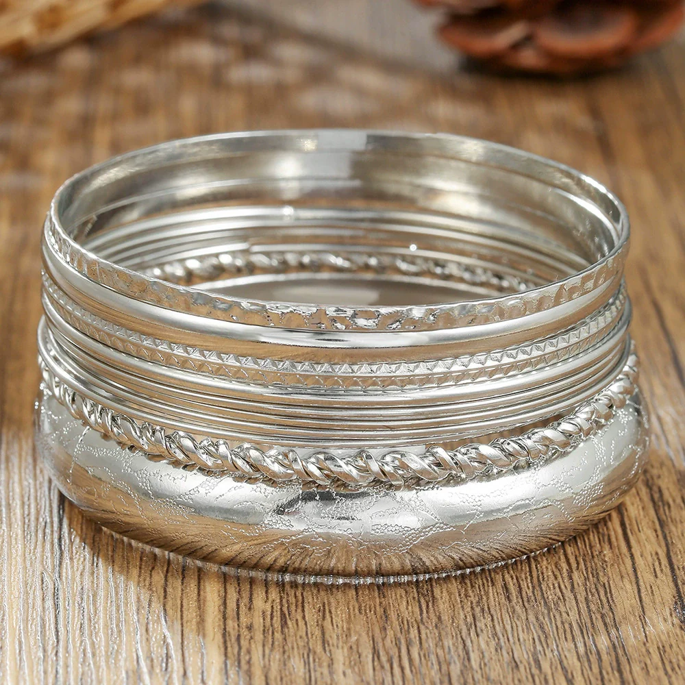 Metal Open Bracelet Iron Alloy Geometric Electroplated For Women And Unisex - Image 25