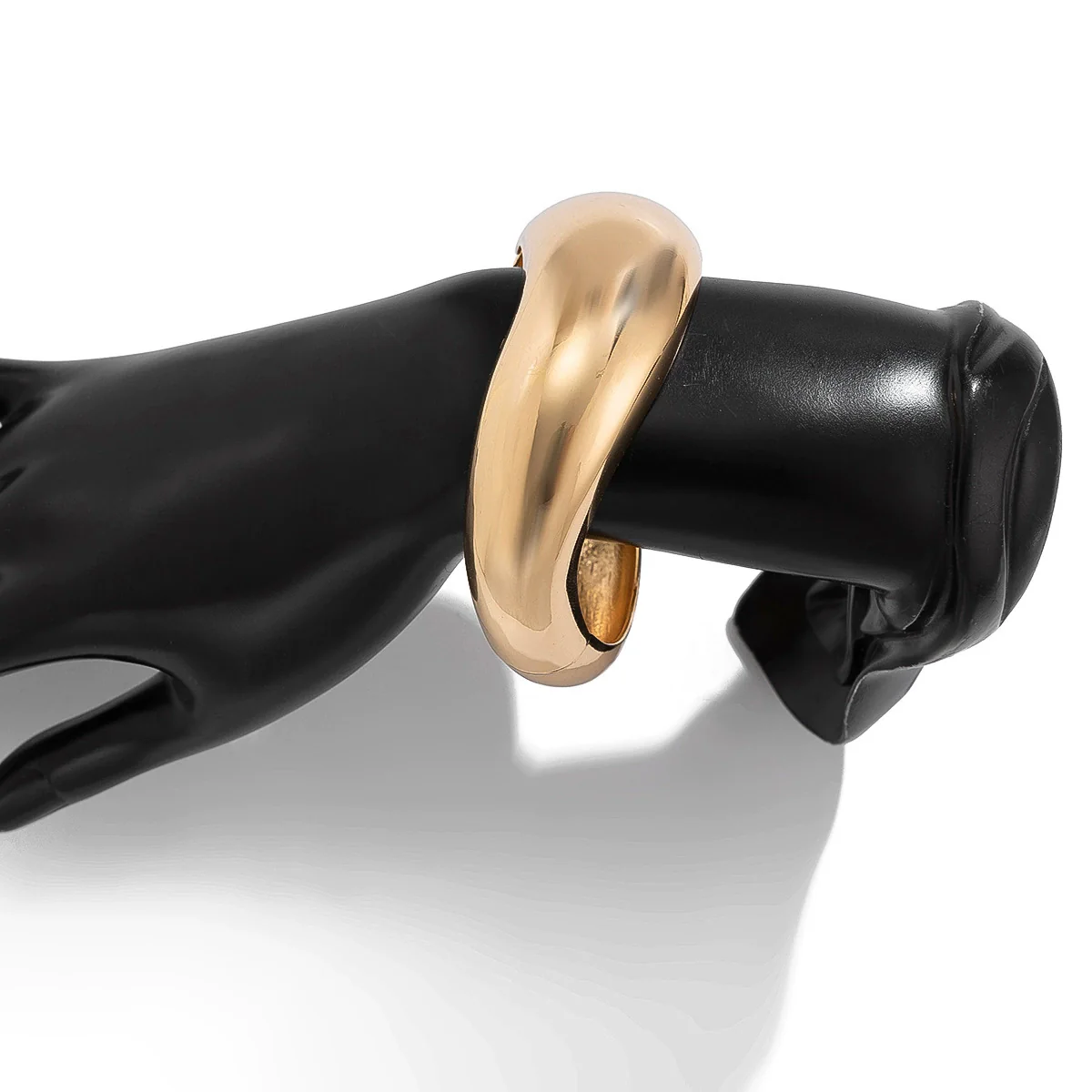 Metal Pleated Punk Geometric Electroplated Bracelet For Women - Image 5