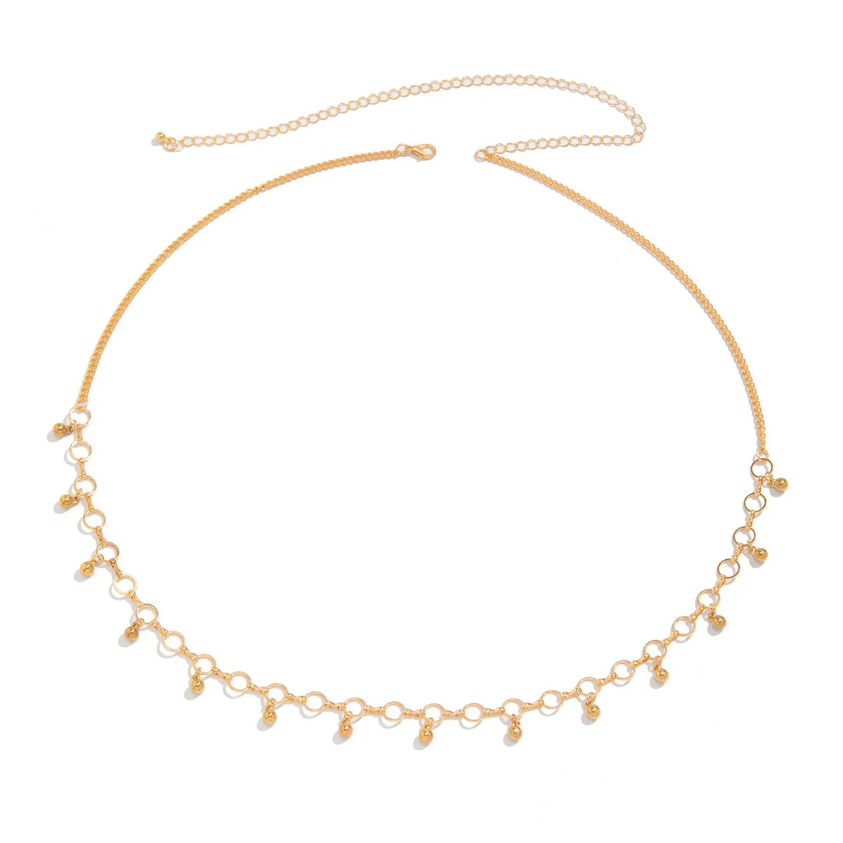 Metal Round Bead Double Waist Chain Body Chain - Image 5