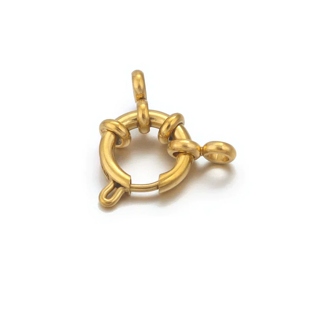 Metal Round Slingshot Buckle Spring Buckle Necklace And Bracelet Connection Buckle Electroplated Diy Jewelry Accessories - Image 3
