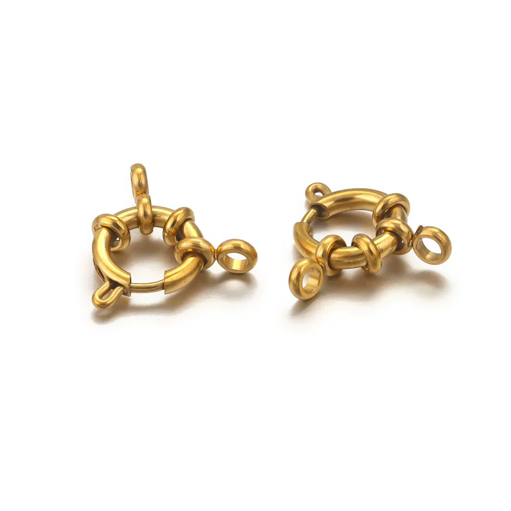 Metal Round Slingshot Buckle Spring Buckle Necklace And Bracelet Connection Buckle Electroplated Diy Jewelry Accessories - Image 4