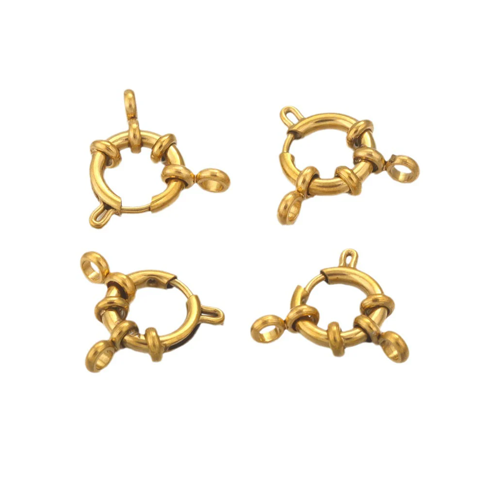 Metal Round Slingshot Buckle Spring Buckle Necklace And Bracelet Connection Buckle Electroplated Diy Jewelry Accessories - Image 5