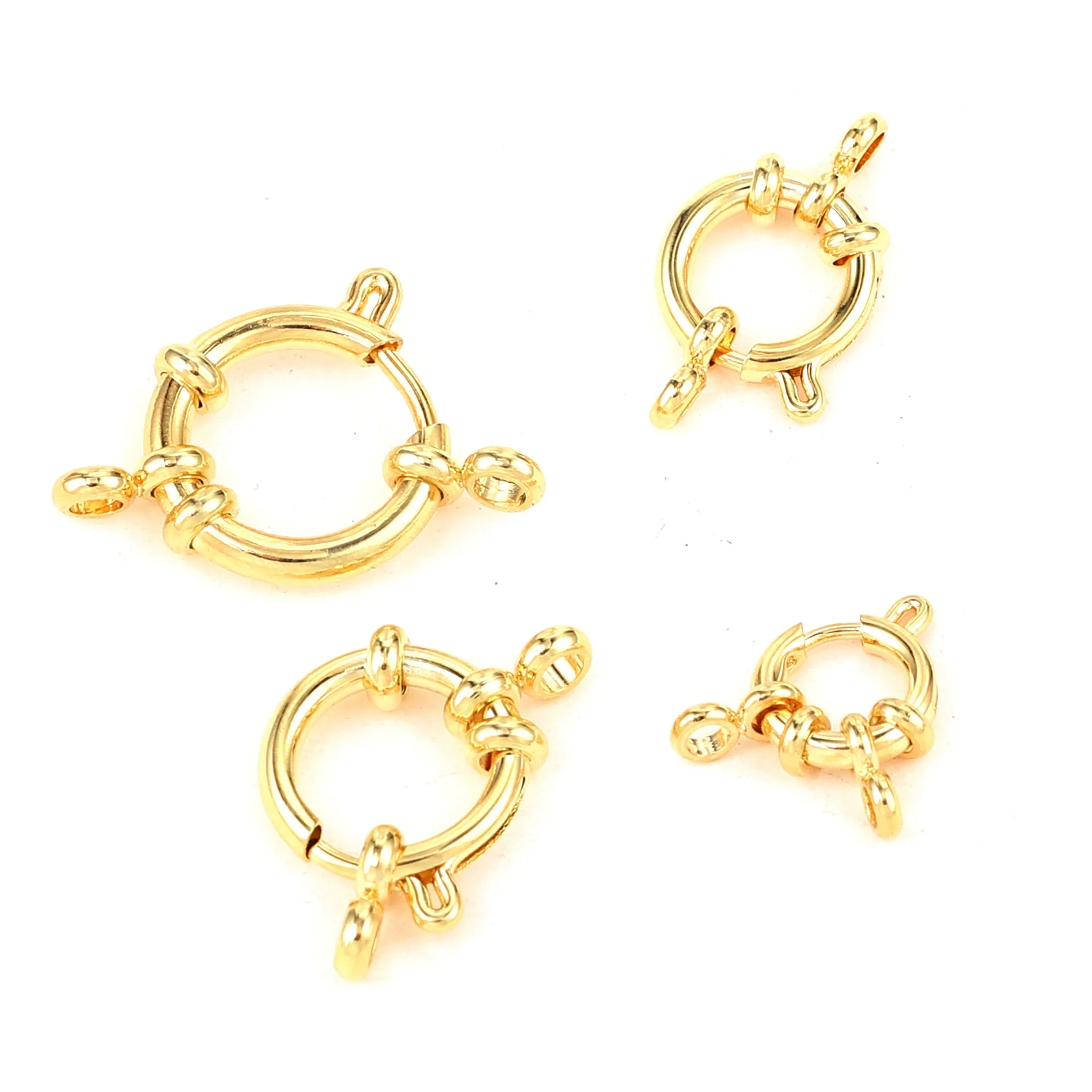 Metal Round Slingshot Buckle Spring Buckle Necklace And Bracelet Connection Buckle Electroplated Diy Jewelry Accessories - Image 7