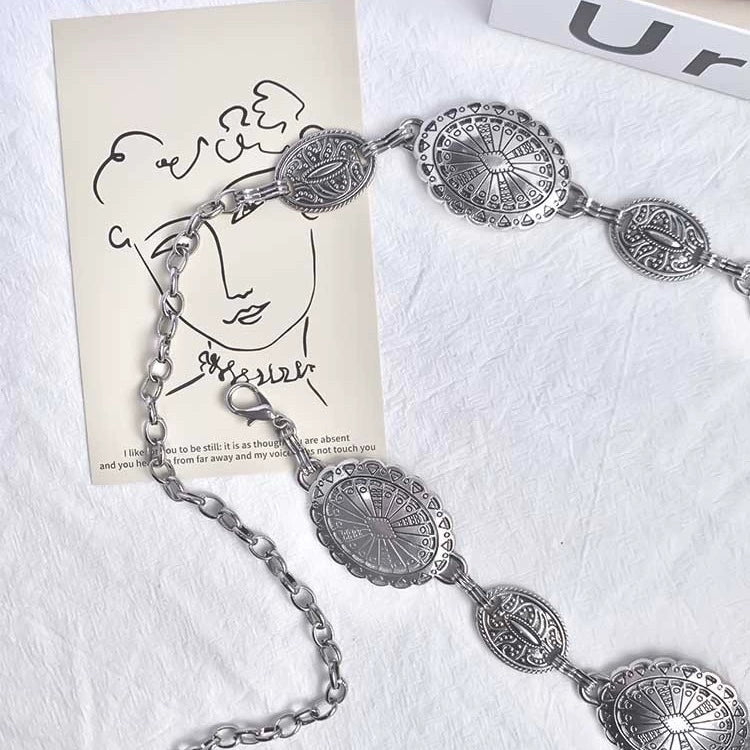 Metal Women's Waist Chain Retro Allmatch Fashion - Image 3