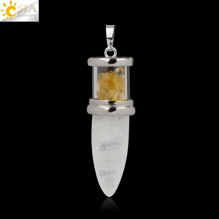 Minimalist Natural Crystal Dropshaped Pendant Leather Rope Necklace - Image 14