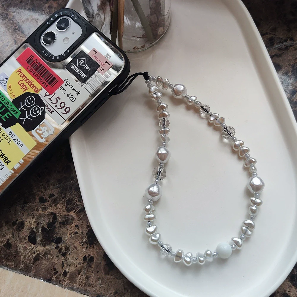 Mobile Phone Chain Handmade Beaded With Love Drops Bell Patterns And Specialshaped Pearls - Image 3