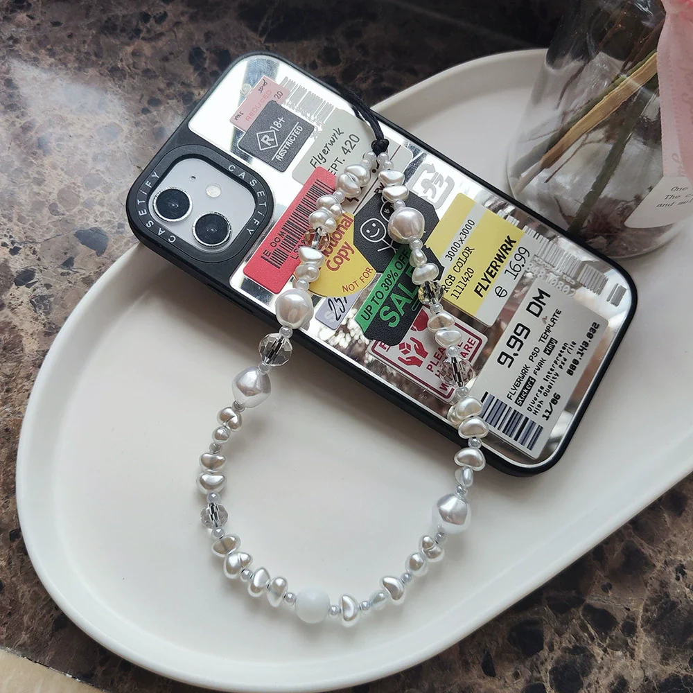 Mobile Phone Chain Handmade Beaded With Love Drops Bell Patterns And Specialshaped Pearls - Image 4