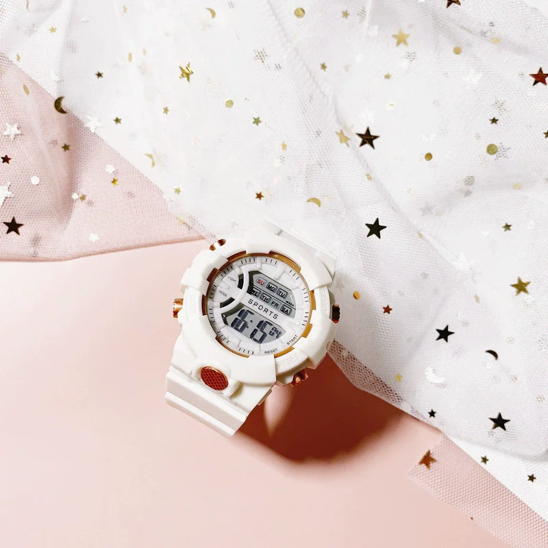 Multifunctional Silicone Electronic Watch Leisure Style Waterproof Luminous Universal - Image 5