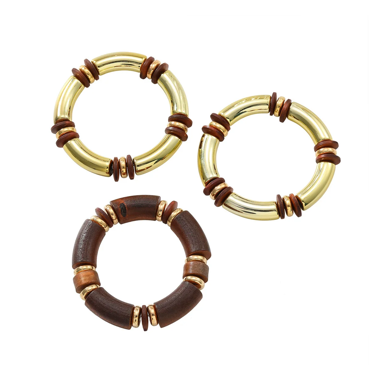 Multilayer Alloy Necklace And Bracelet Set For Women Fashion Style With Electroplating Geometric Design - Image 5
