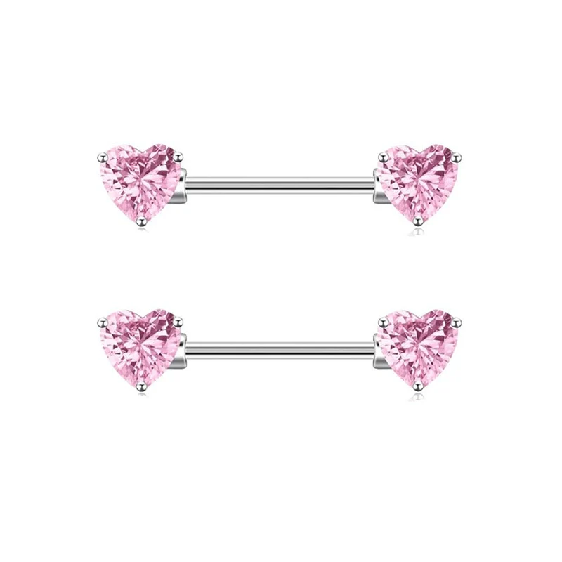 Nail Ring Heartshaped Zircon Stainless Steel Geometric Electroplating Style - Image 11