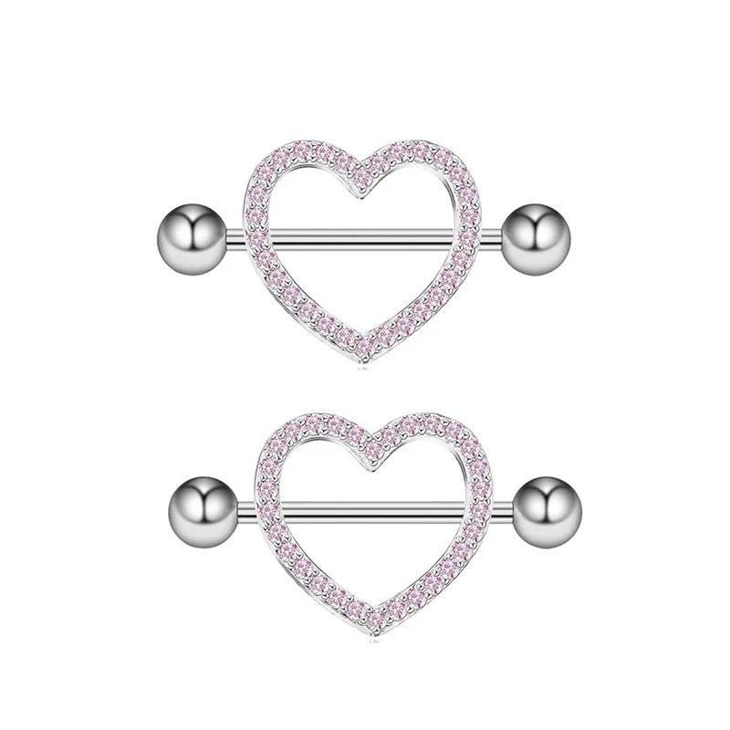 Nail Ring Heartshaped Zircon Stainless Steel Geometric Electroplating Style - Image 13