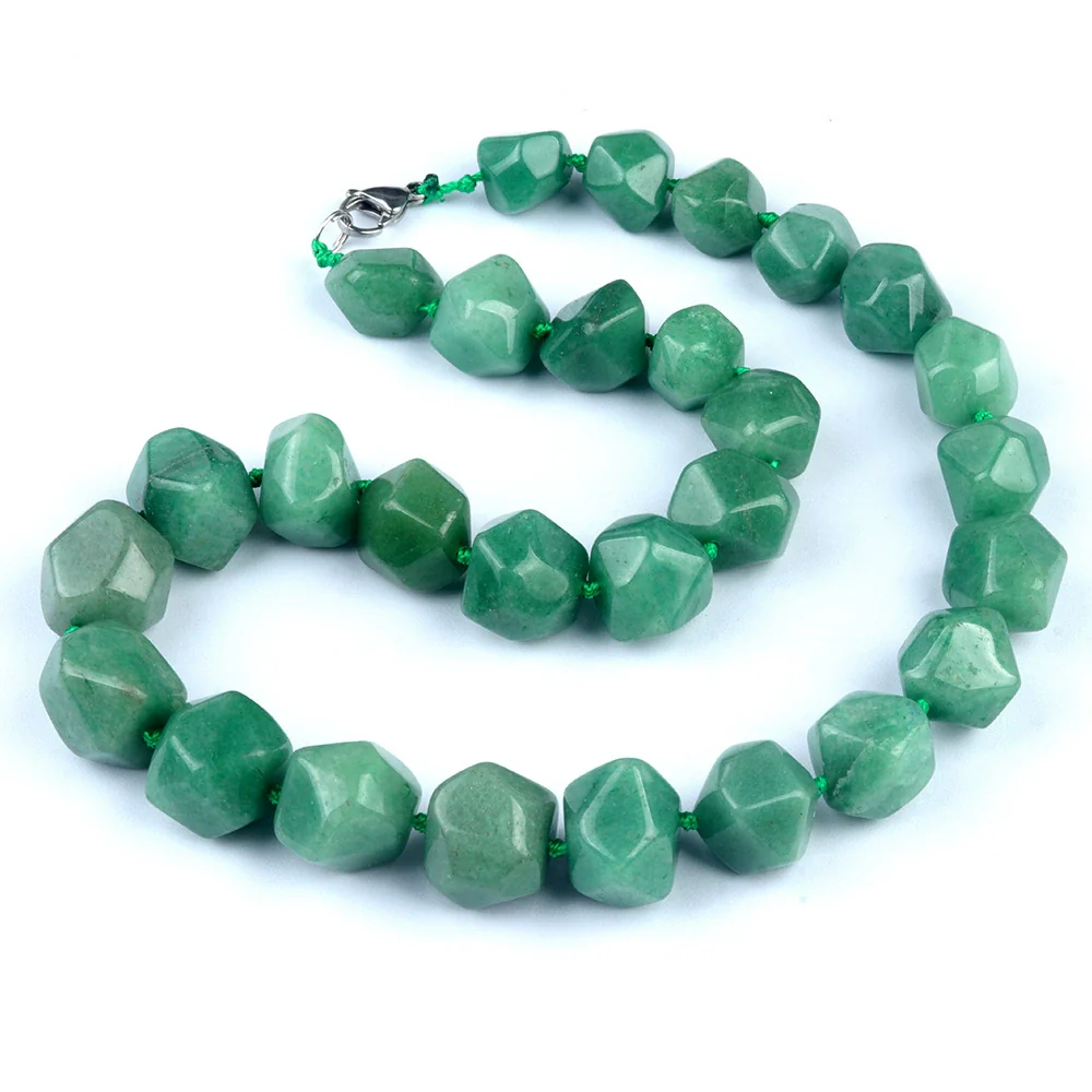 Natural Crystal Agate Jade Irregular Polished Necklace - Image 6