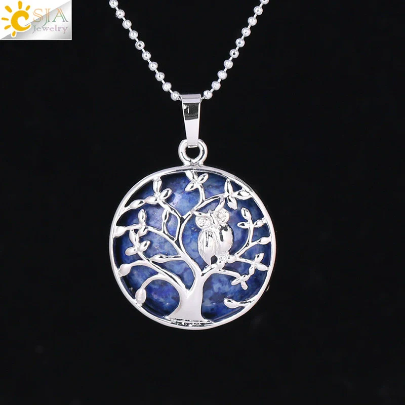 Natural Crystal Small Animal Owl Pendant Necklace Semiprecious Stone Alloy Copper Electroplated Minimalist Fashion Jewelry - Image 22