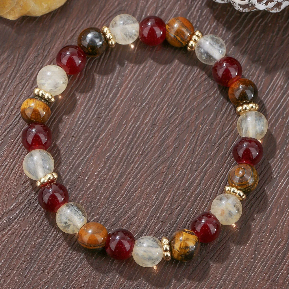 Natural Stone Crystal Handmade Bracelet For Unisex With Agate - Image 12