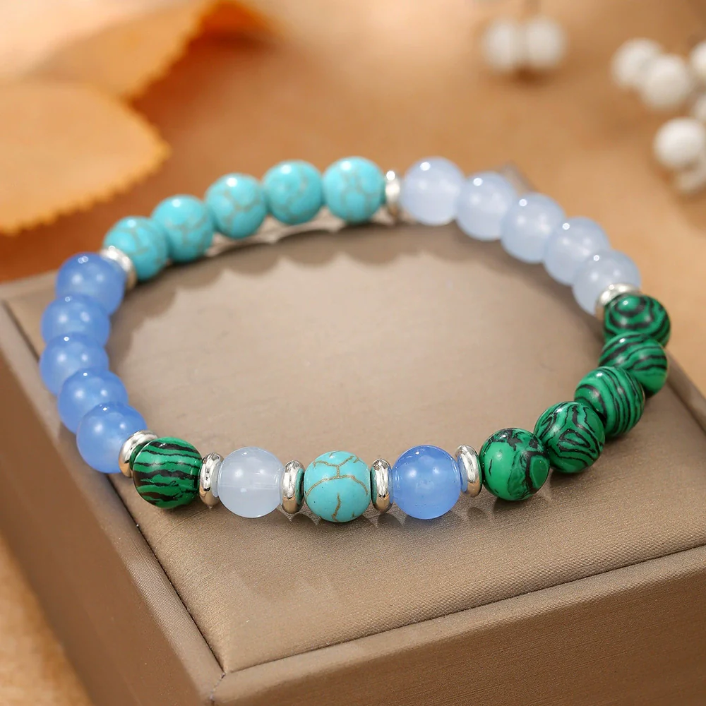 Natural Stone Crystal Handmade Bracelet For Unisex With Agate - Image 20