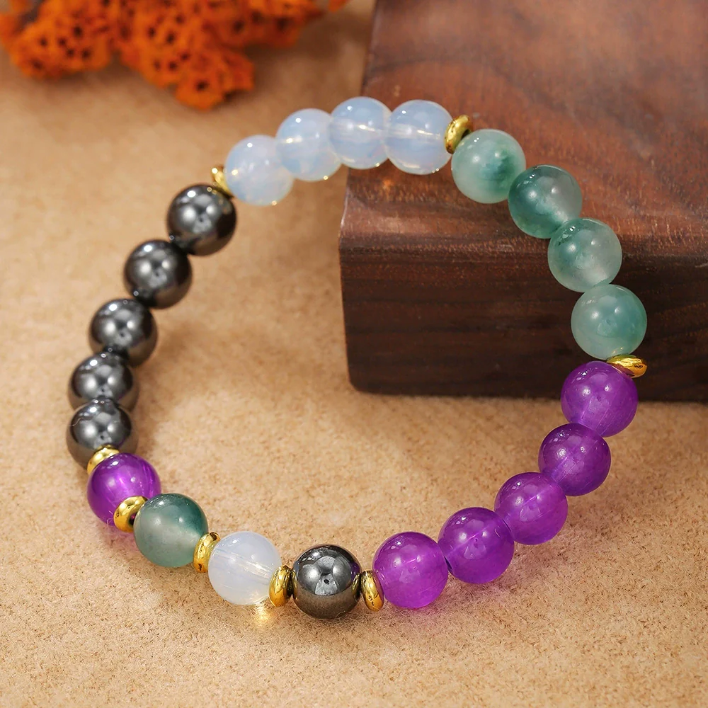 Natural Stone Crystal Handmade Bracelet For Unisex With Agate - Image 26