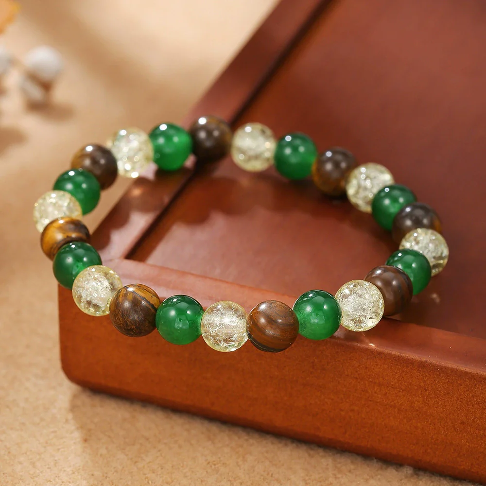 Natural Stone Crystal Handmade Bracelet For Unisex With Agate - Image 27