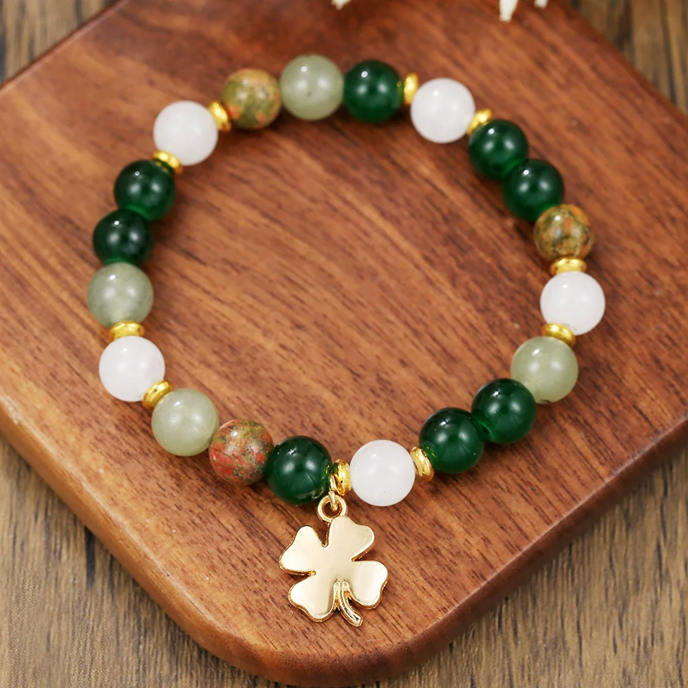 Natural Stone Crystal Handmade Bracelet For Unisex With Agate - Image 3