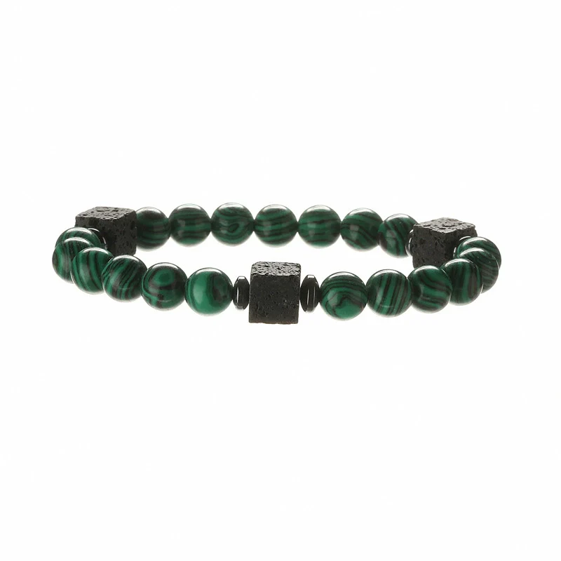 Natural Stone Geometric Beaded Handmade Unisex Bracelet Jewelry Wholesale - Image 5