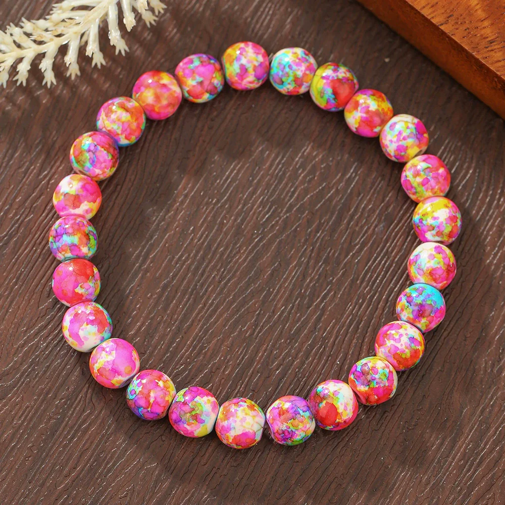 Natural Stone Geometric Handmade Bracelet For Men And Women - Image 3