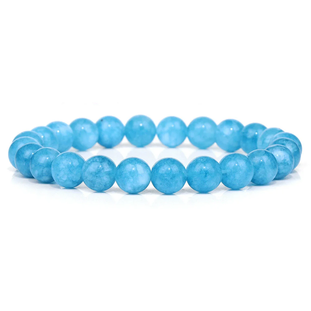 Natural Stone Handmade Fashionable Unisex Bracelet With Crystal Cat's Eye Agate - Image 33