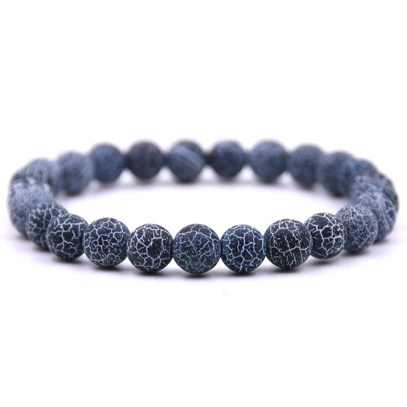 Natural Stone Round Bead Single Ring Bracelet - Image 16