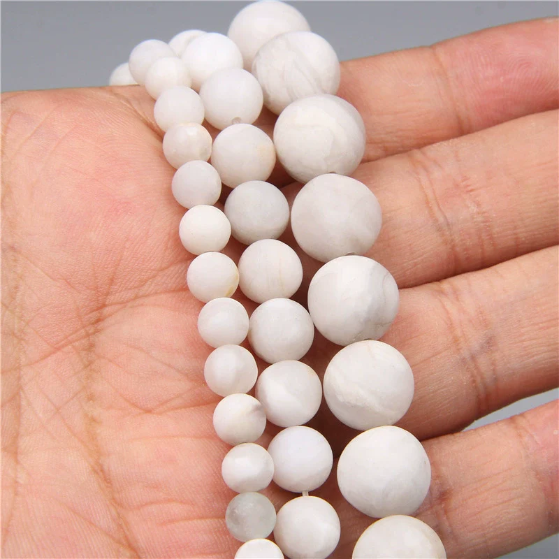 Natural Stone Round Beads Electroplated Jewelry Making Accessories For Handmade Bracelet And Necklace - Image 10