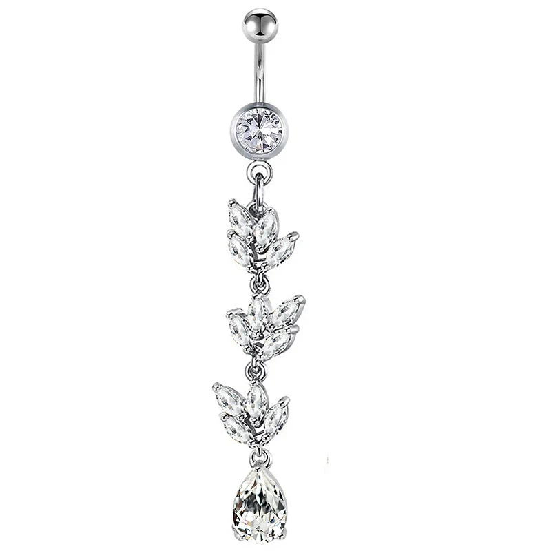 Navel Ring Set Stainless Steel Bow Style Body Piercing Jewelry - Image 16