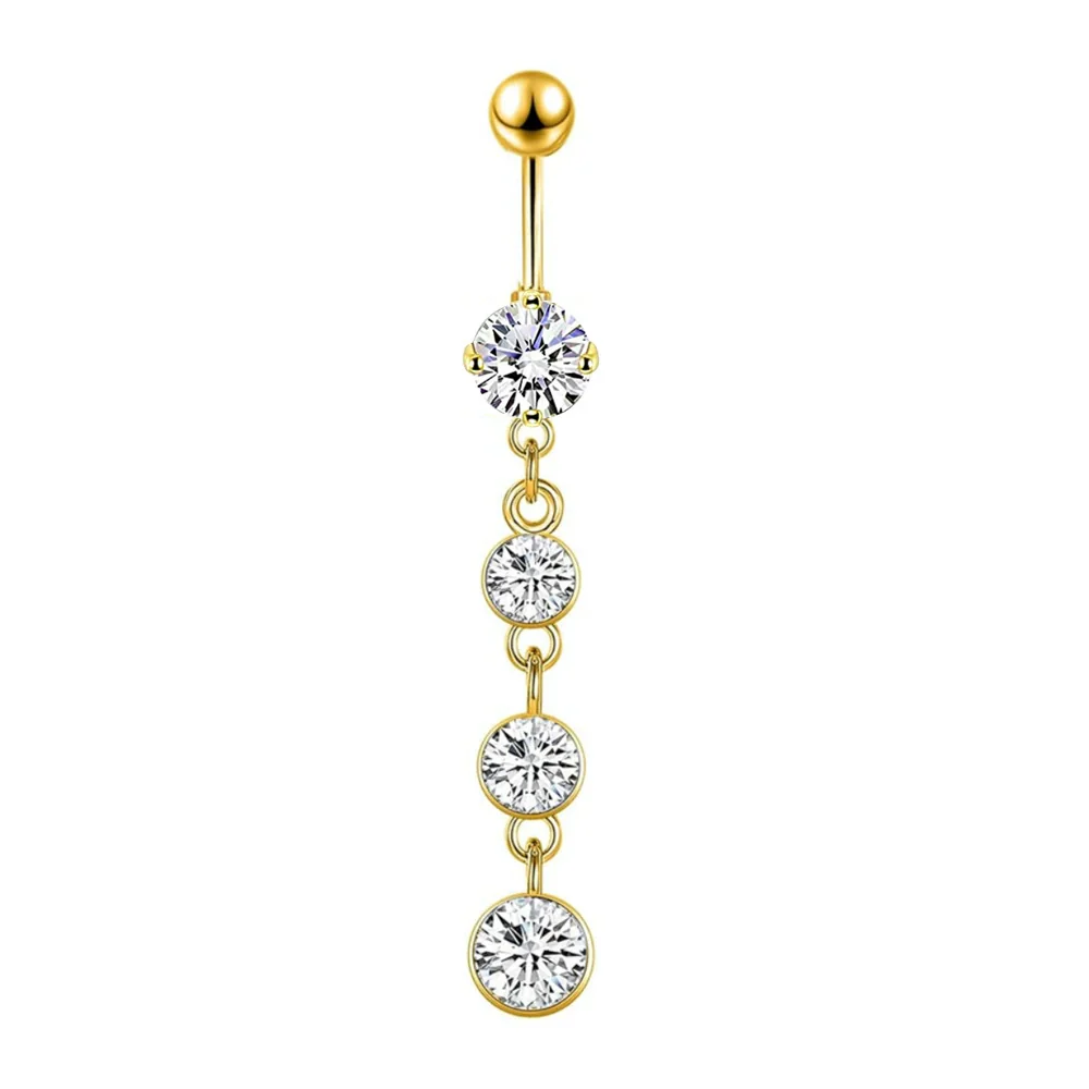 Navel Ring Stainless Steel Heart Shape Electroplating Accessories - Image 10