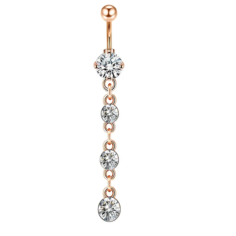 Navel Ring Stainless Steel Heart Shape Electroplating Accessories - Image 11