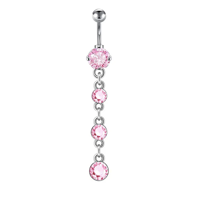 Navel Ring Stainless Steel Heart Shape Electroplating Accessories - Image 5