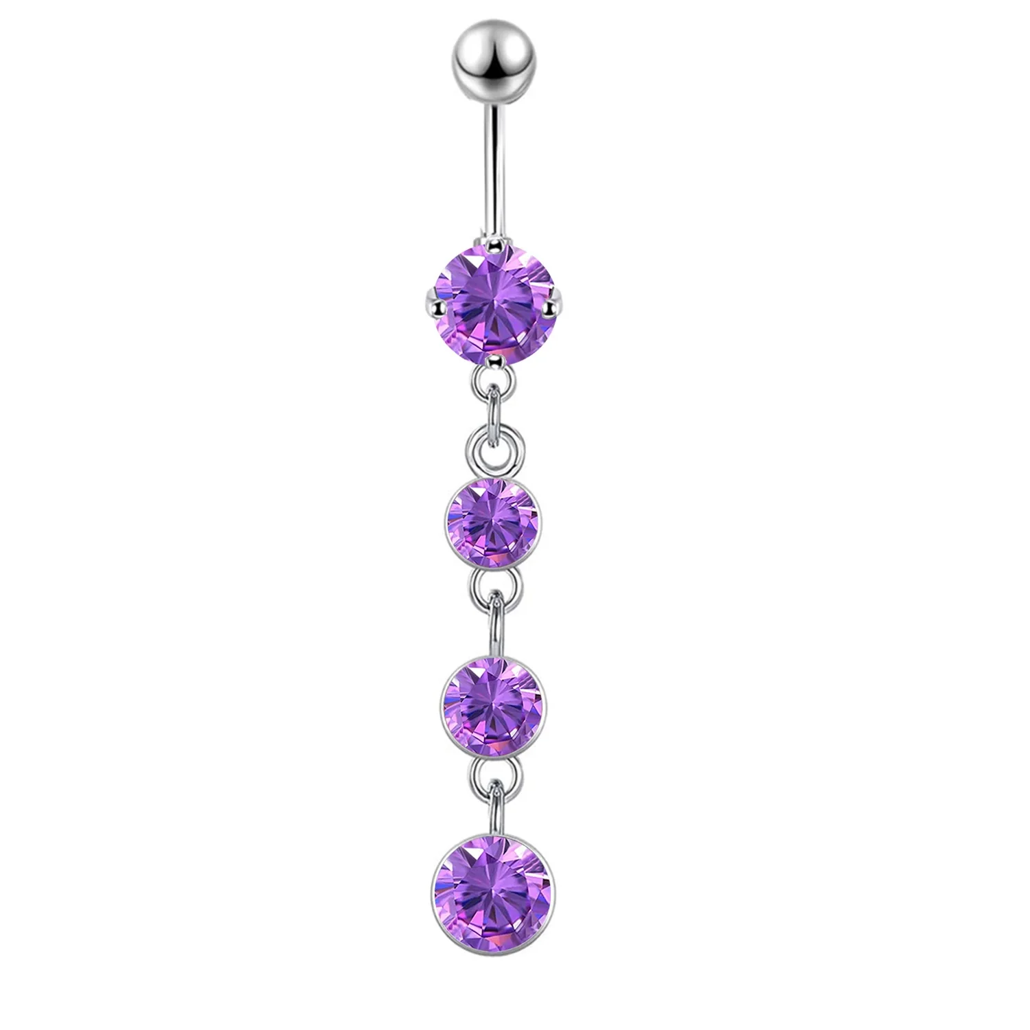 Navel Ring Stainless Steel Heart Shape Electroplating Accessories - Image 6
