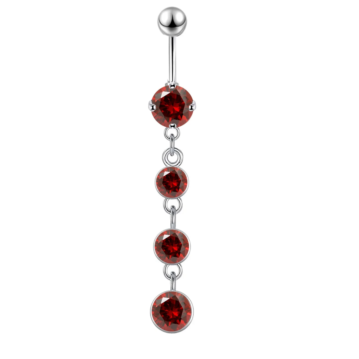 Navel Ring Stainless Steel Heart Shape Electroplating Accessories - Image 7