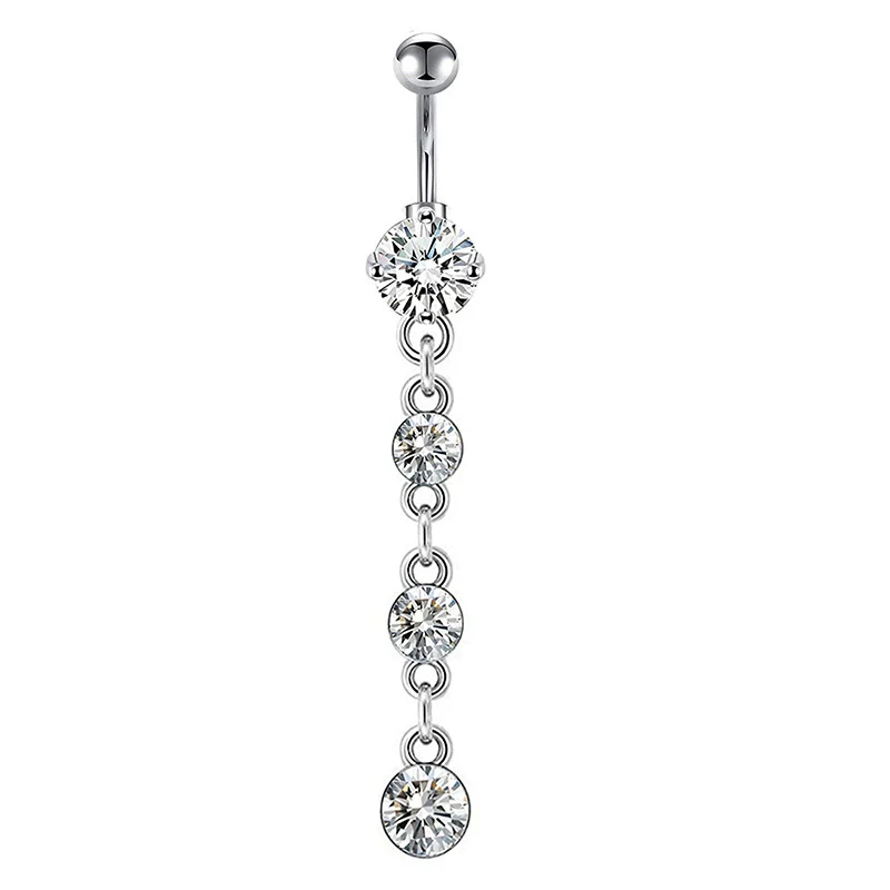 Navel Ring Stainless Steel Heart Shape Electroplating Accessories - Image 9
