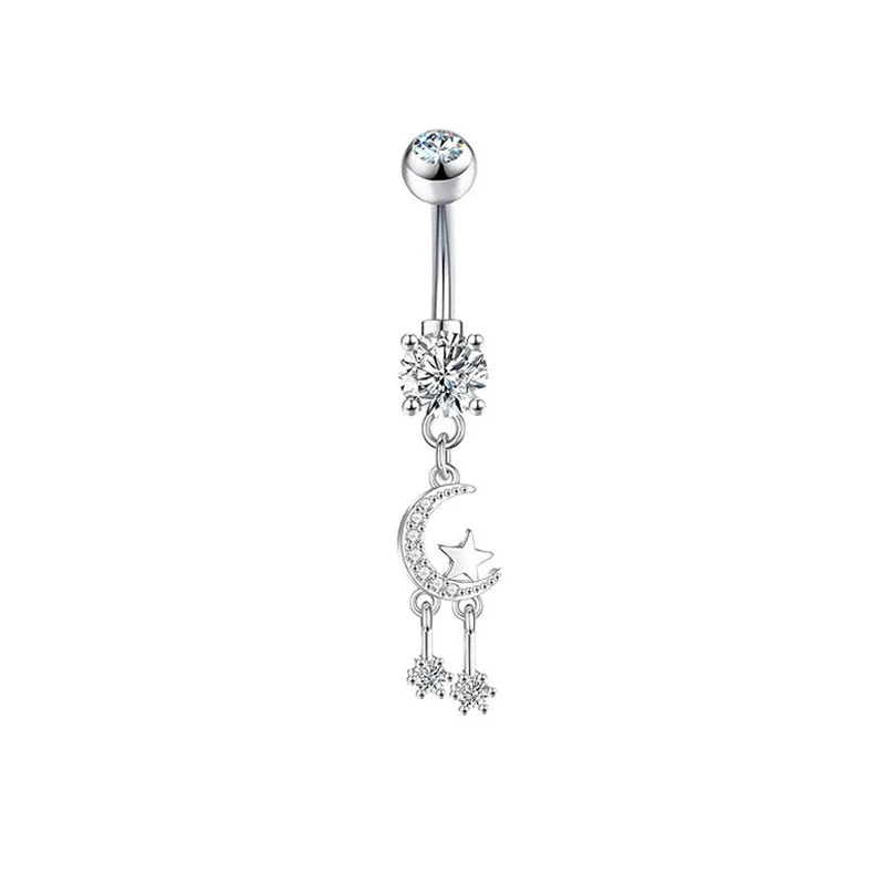 Navel Ring Stainless Steel Hiphop Geometric Electroplated Copper Accessories - Image 10