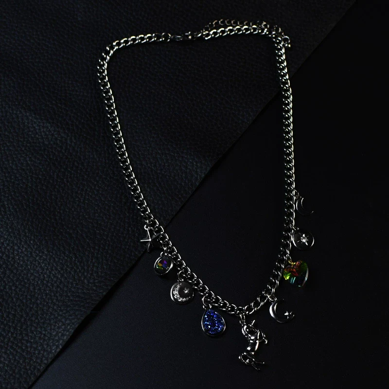 Necklace Alloy Constellation Inlaid Crystal Creative Popular Style - Image 2
